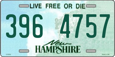 NH license plate 3964757
