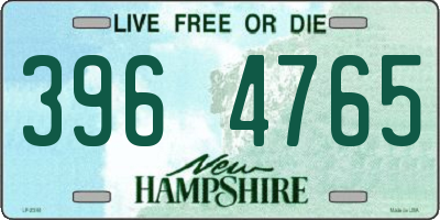 NH license plate 3964765