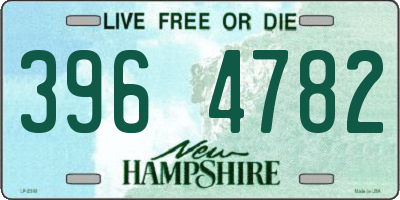NH license plate 3964782