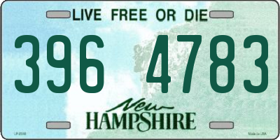 NH license plate 3964783