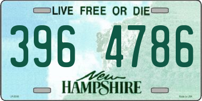 NH license plate 3964786