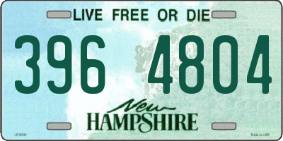 NH license plate 3964804
