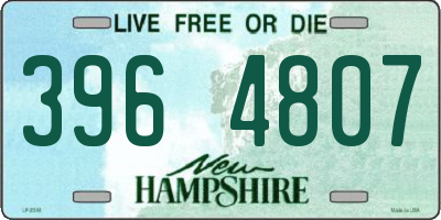 NH license plate 3964807