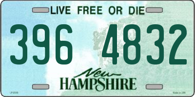 NH license plate 3964832