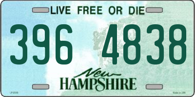 NH license plate 3964838