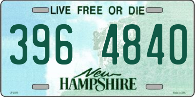 NH license plate 3964840