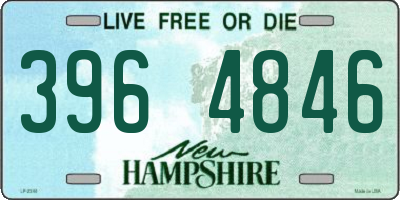 NH license plate 3964846