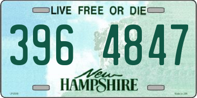 NH license plate 3964847