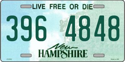NH license plate 3964848