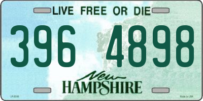 NH license plate 3964898