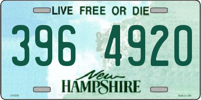 NH license plate 3964920