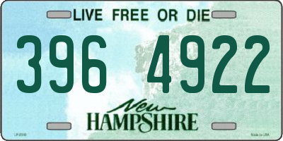 NH license plate 3964922