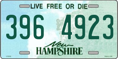NH license plate 3964923