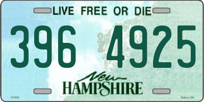 NH license plate 3964925