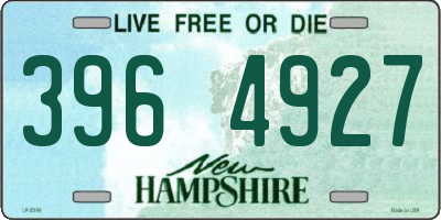 NH license plate 3964927