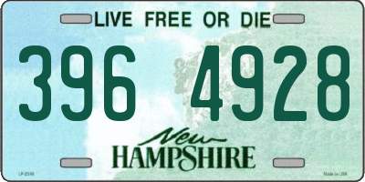 NH license plate 3964928