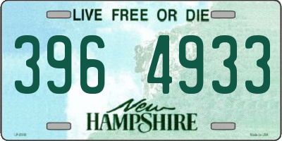 NH license plate 3964933