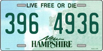 NH license plate 3964936