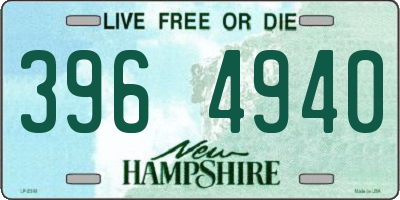 NH license plate 3964940