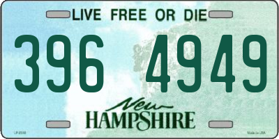 NH license plate 3964949