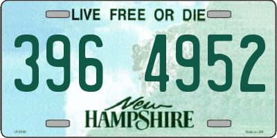 NH license plate 3964952