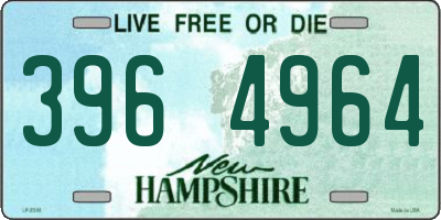 NH license plate 3964964