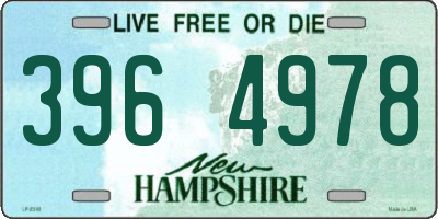 NH license plate 3964978