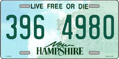 NH license plate 3964980