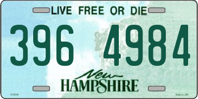 NH license plate 3964984