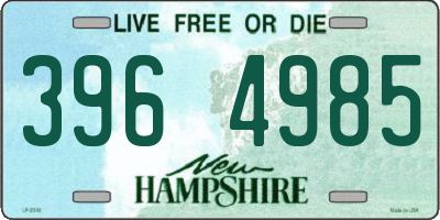 NH license plate 3964985