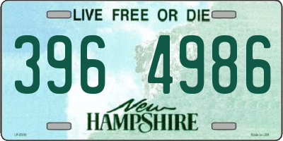 NH license plate 3964986