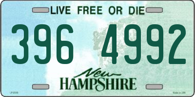 NH license plate 3964992