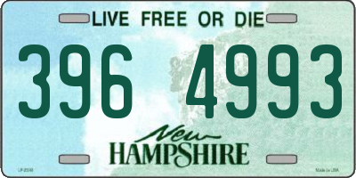 NH license plate 3964993