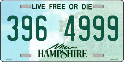 NH license plate 3964999