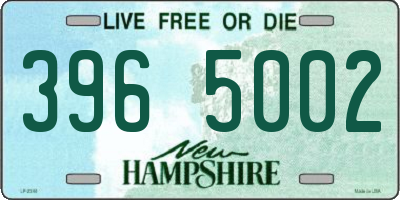 NH license plate 3965002