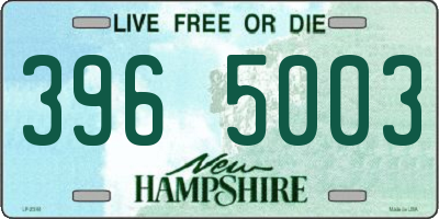 NH license plate 3965003