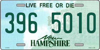 NH license plate 3965010