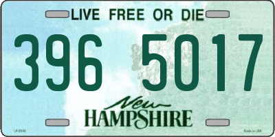 NH license plate 3965017