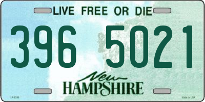 NH license plate 3965021
