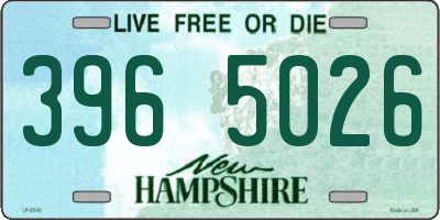 NH license plate 3965026