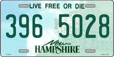 NH license plate 3965028