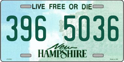 NH license plate 3965036