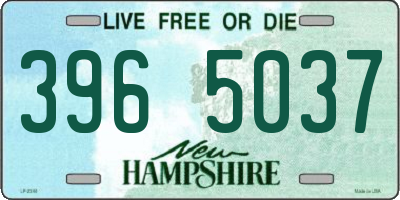 NH license plate 3965037