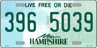 NH license plate 3965039