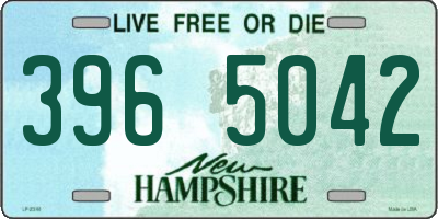NH license plate 3965042