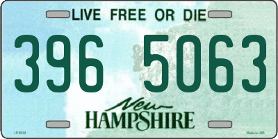 NH license plate 3965063