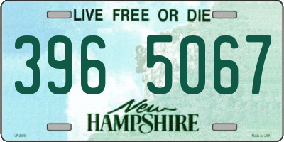 NH license plate 3965067