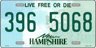 NH license plate 3965068
