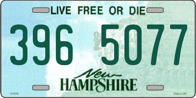 NH license plate 3965077