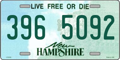 NH license plate 3965092